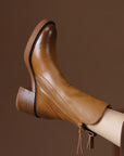 Helvano | Damen Stiefeletten mit Blockabsatz