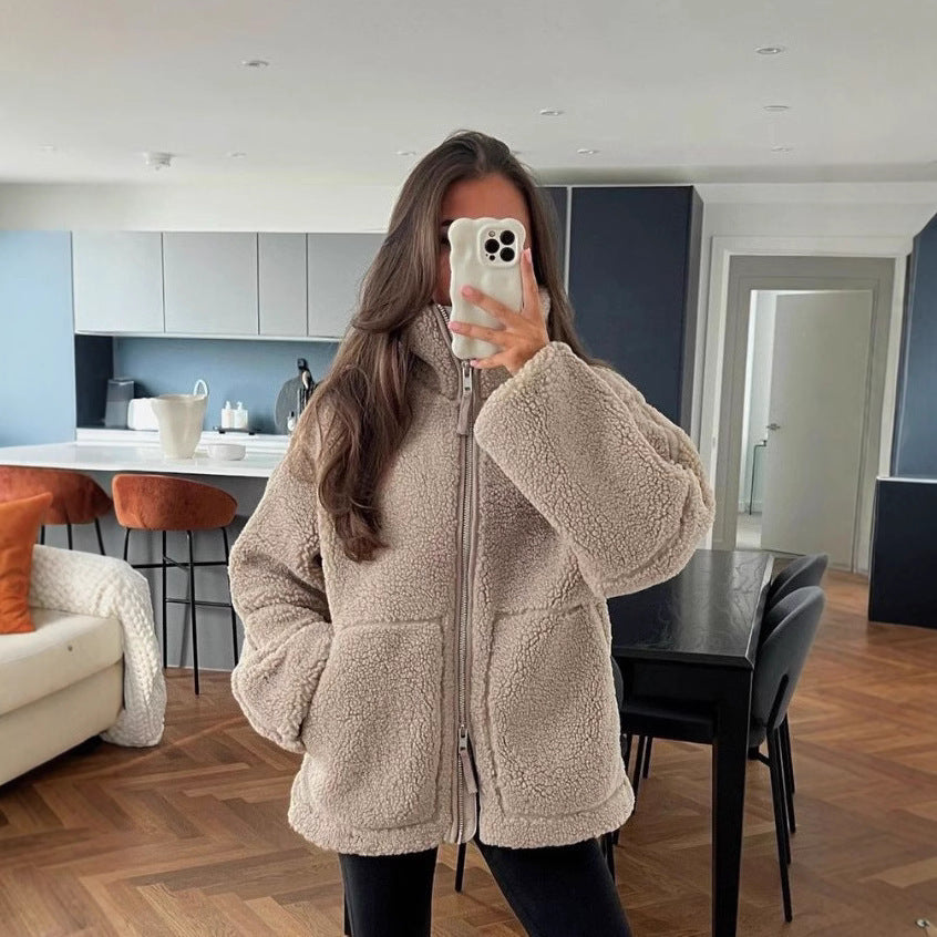 Helvano | Oversized Fleecejacke für Damen