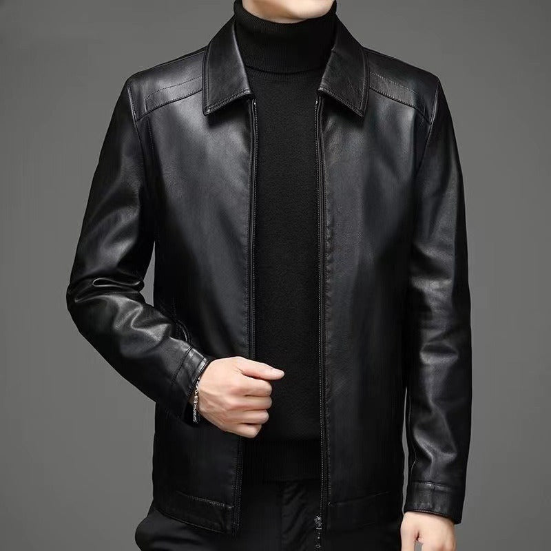 Helvano | Lässige Lederjacke für Herren