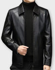 Helvano | Slim-Fit Lederjacke für Herren