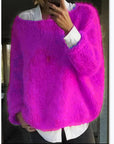 Helvano | Oversized Pullover mit U-Boot-Ausschnitt für Damen