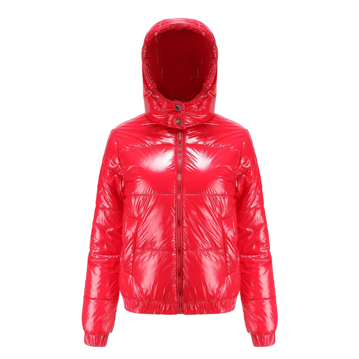 Helvano | Glänzende Winterjacke mit Kapuze für Damen