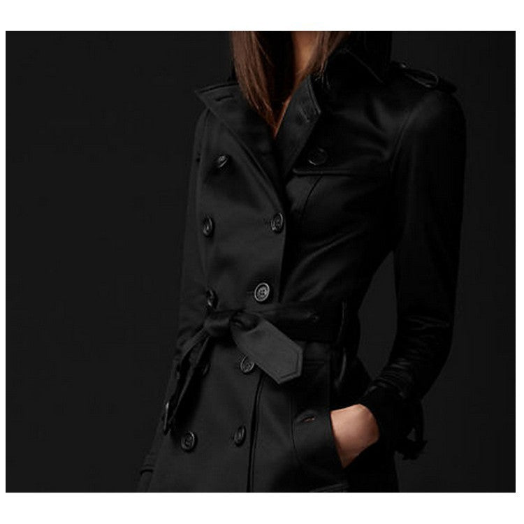 Helvano | Slim-Fit Trenchcoat mit Doppelknopfreihe für Damen