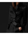 Helvano | Slim-Fit Trenchcoat mit Doppelknopfreihe für Damen