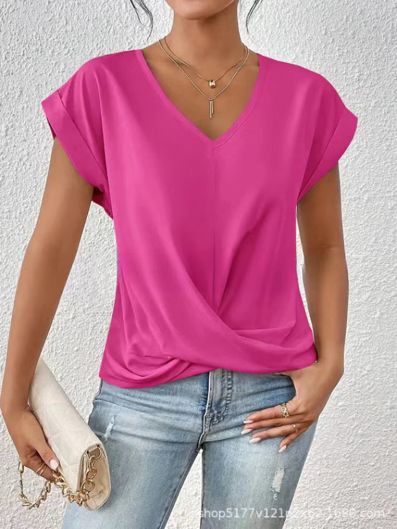 Helvano | Damen T-Shirt mit V-Ausschnitt