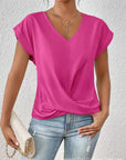 Helvano | Damen T-Shirt mit V-Ausschnitt