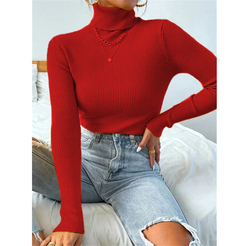 Helvano | Rollkragenpullover mit Rippstruktur für Damen