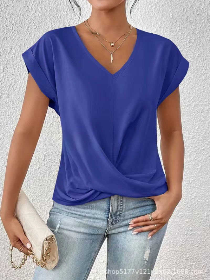 Helvano | Damen T-Shirt mit V-Ausschnitt