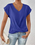 Helvano | Damen T-Shirt mit V-Ausschnitt