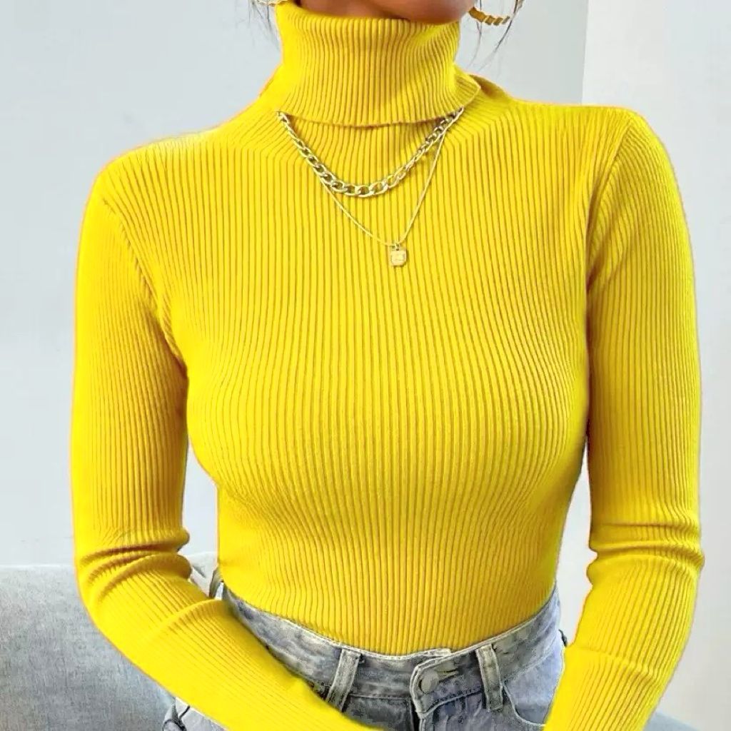 Helvano | Rollkragenpullover mit Rippstruktur für Damen