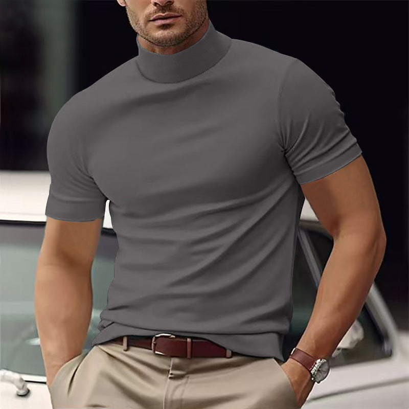 Helvano | Rollkragen-Shirt Kurzarm für Herren