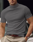 Helvano | Rollkragen-Shirt Kurzarm für Herren