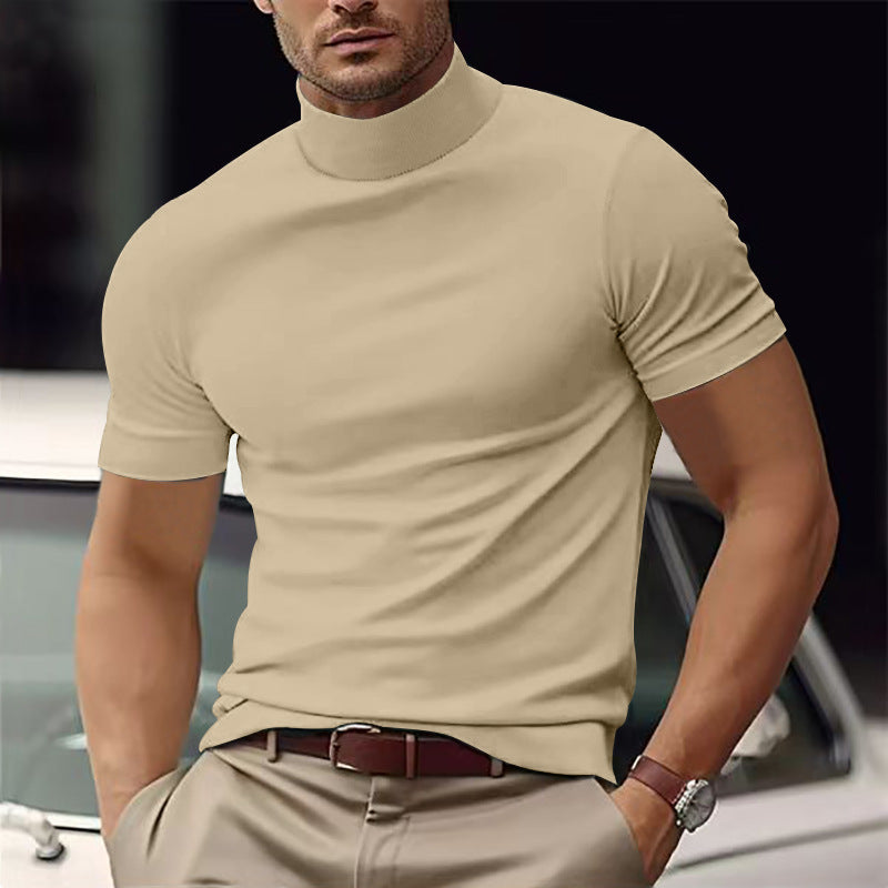 Helvano | Rollkragen-Shirt Kurzarm für Herren