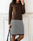 Helvano | Damen Strickkleid mit Chevron-Muster