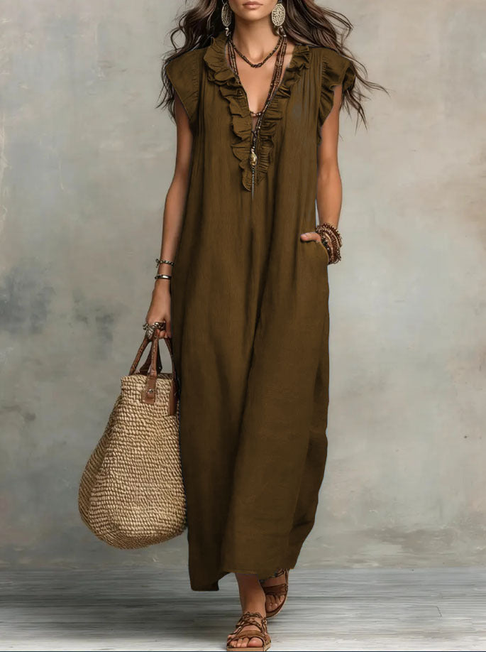 Helvano | Fliessendes Boho-Kleid für Damen