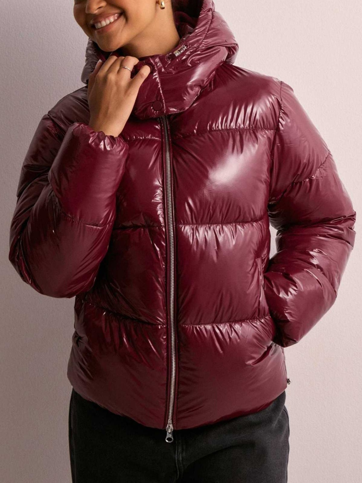 Helvano | Damen Steppjacke mit verstellbarer Kapuze