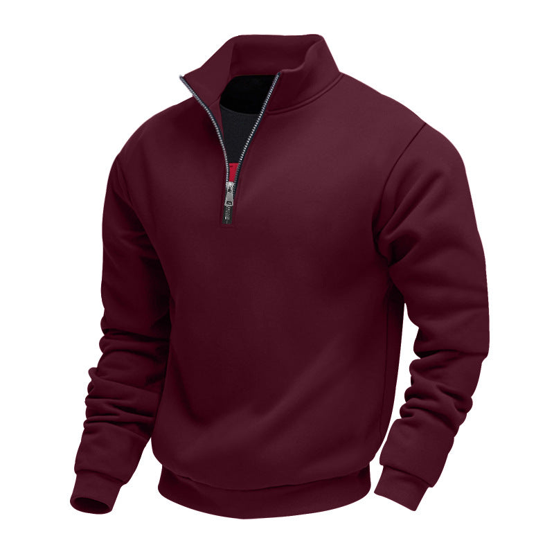 Helvano | Sweatshirt mit Stehkragen und Reissverschluss für Herren