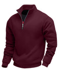 Helvano | Sweatshirt mit Stehkragen und Reissverschluss für Herren