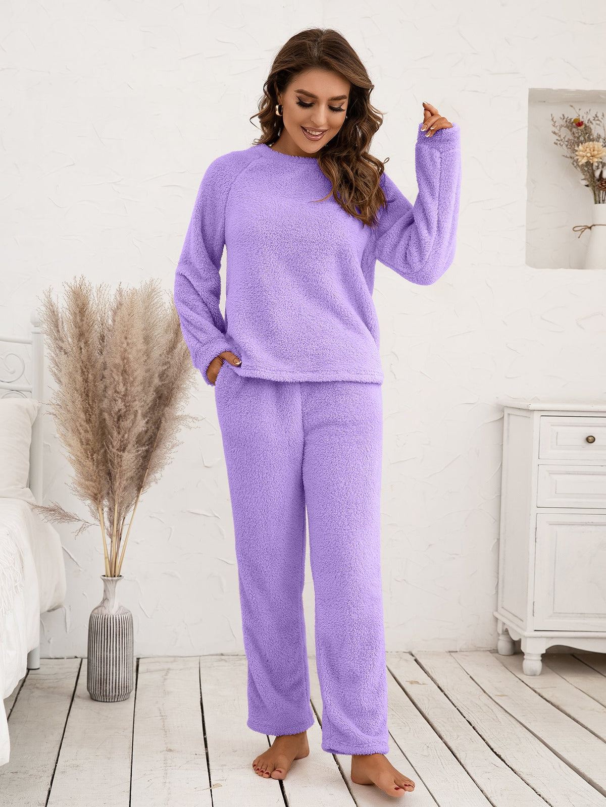 Helvano | Kuscheliges Fleece-Pyjama-Set für Damen