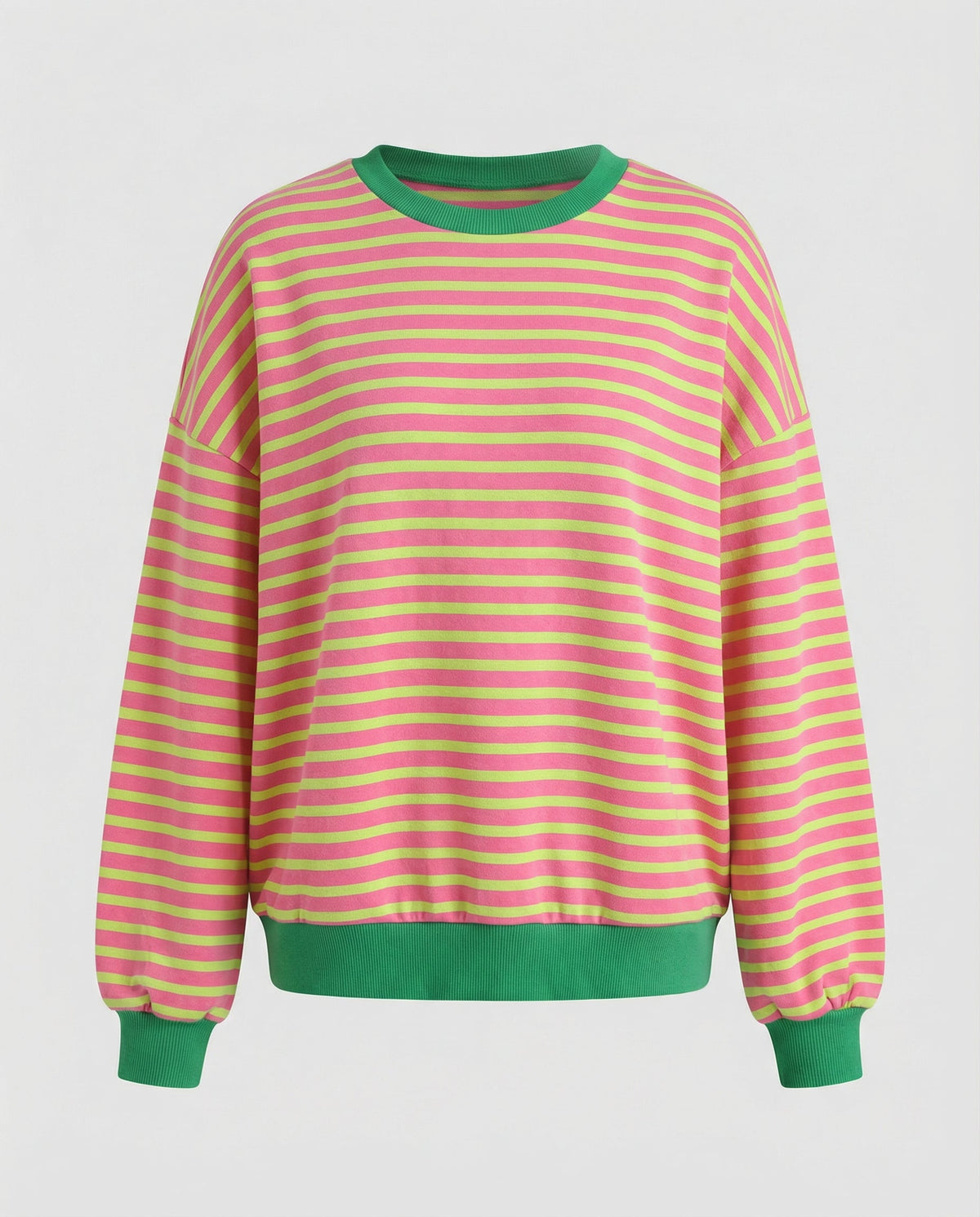 Helvano | Boxy Sweatshirt für Damen Gestreift