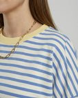 Helvano | Boxy Sweatshirt für Damen Gestreift
