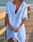 Helvano | Damen Bluse mit V-Ausschnitt