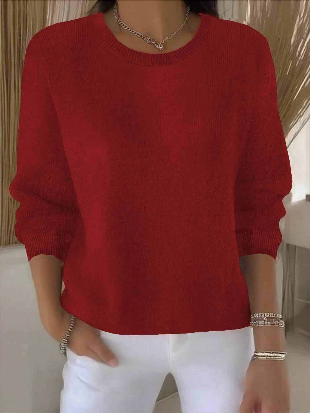 Helvano | Lockerer Strickpullover für Damen