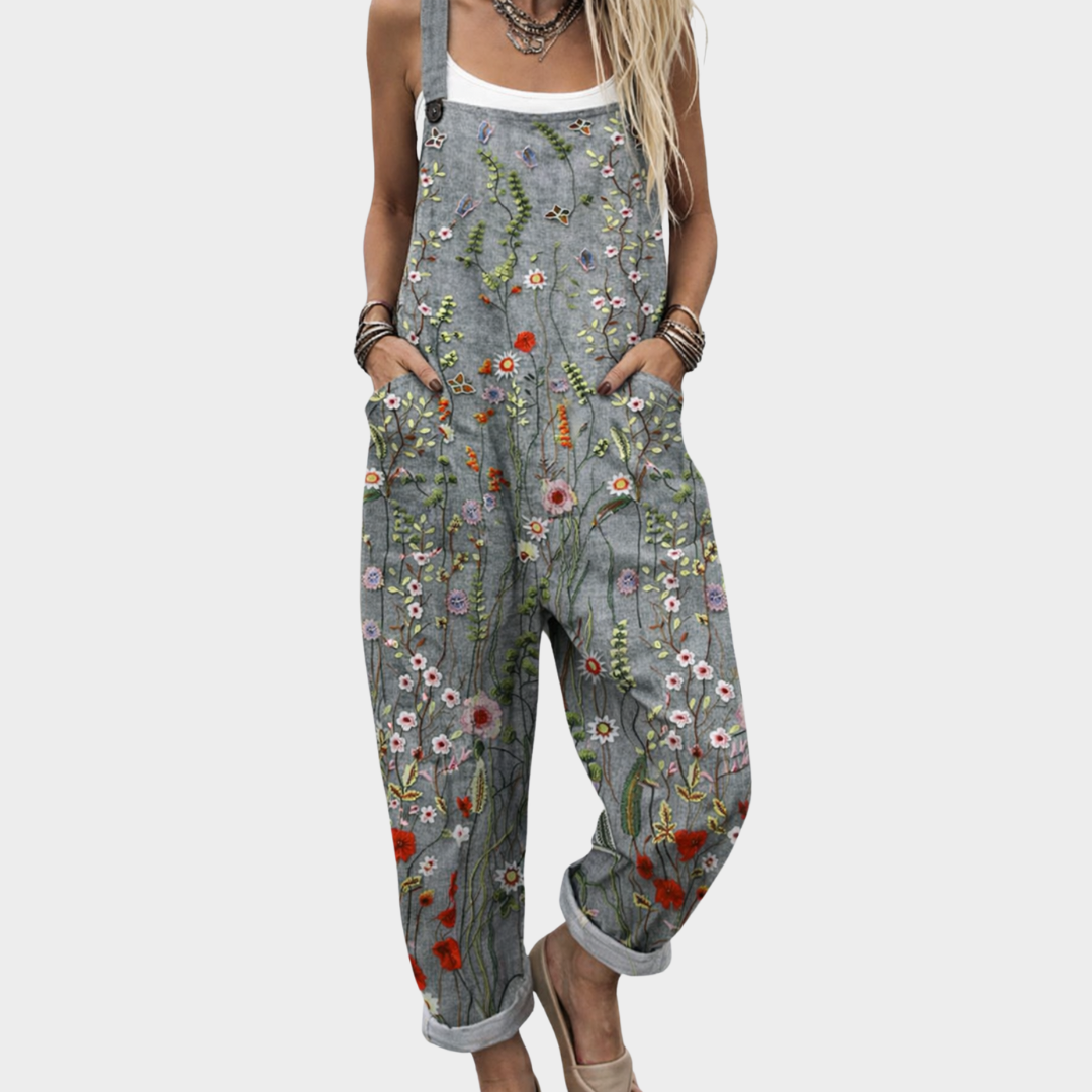 Helvano | Latzhose mit Kunstmuster für Damen