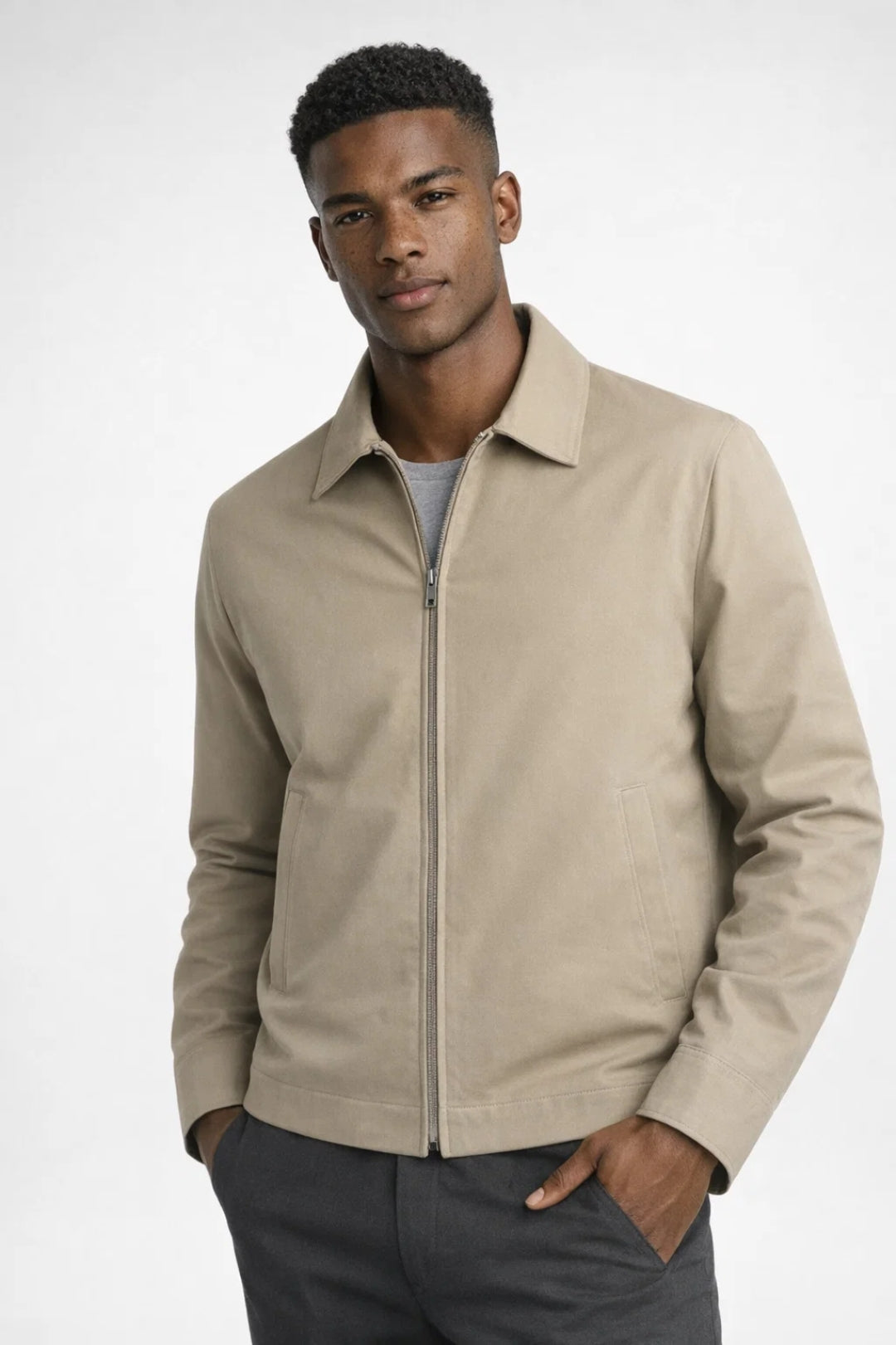 Helvano | Klassische Herrenjacke mit Reissverschluss