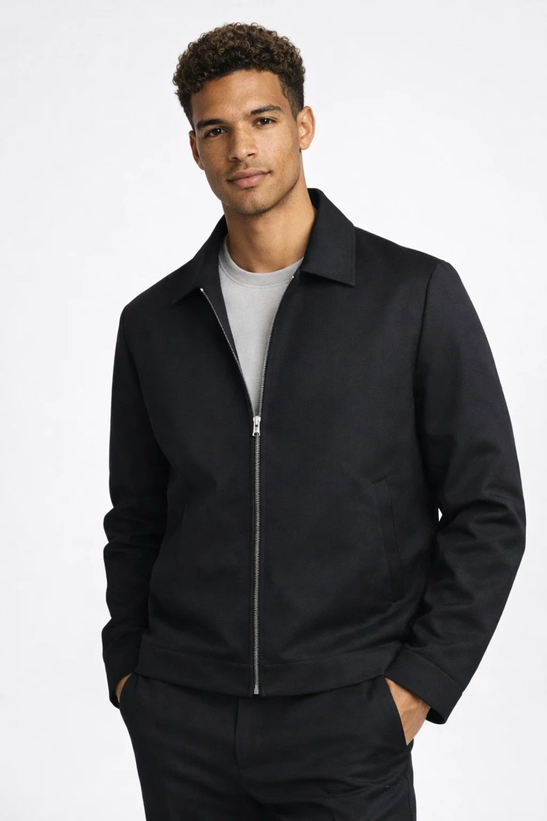 Helvano | Klassische Herrenjacke mit Reissverschluss