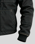 Helvano | Utility-Jacke mit Sherpa-Futter für Herren in Schwarz