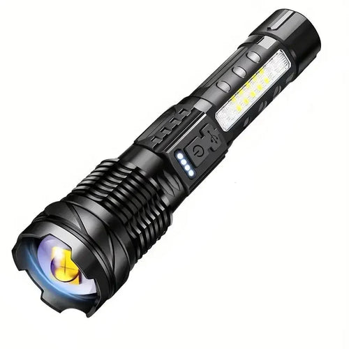 Helvano | Militär-Taschenlampe LED USB-Aufladbar