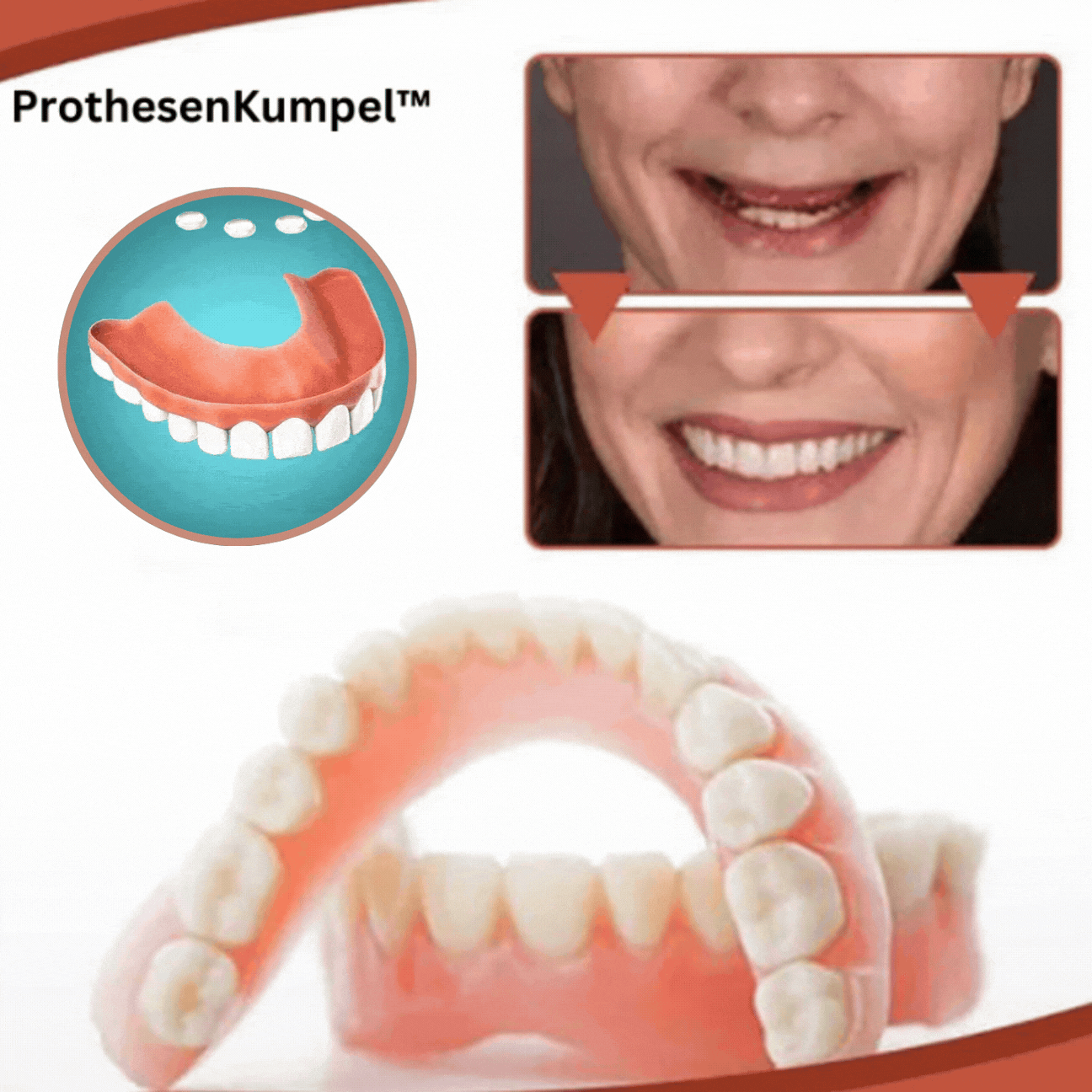 Helvano | Herausnehmbare Zahnprothese mit Naturzähnen