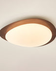 Helvano | Runde LED-Deckenleuchte mit Holzoptik