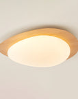 Helvano | Runde LED-Deckenleuchte mit Holzoptik