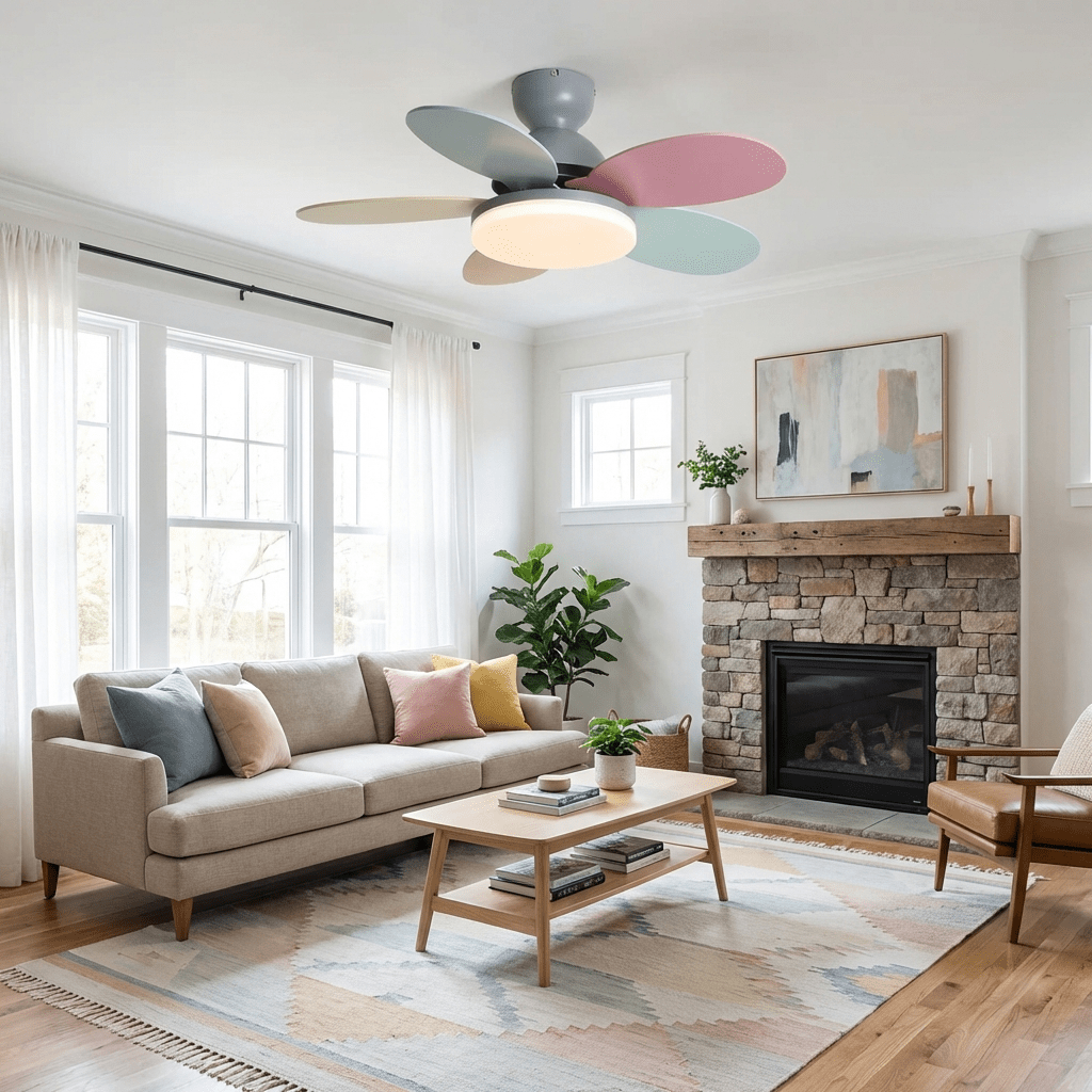 Helvano | Deckenventilator mit Licht und Fernbedienung