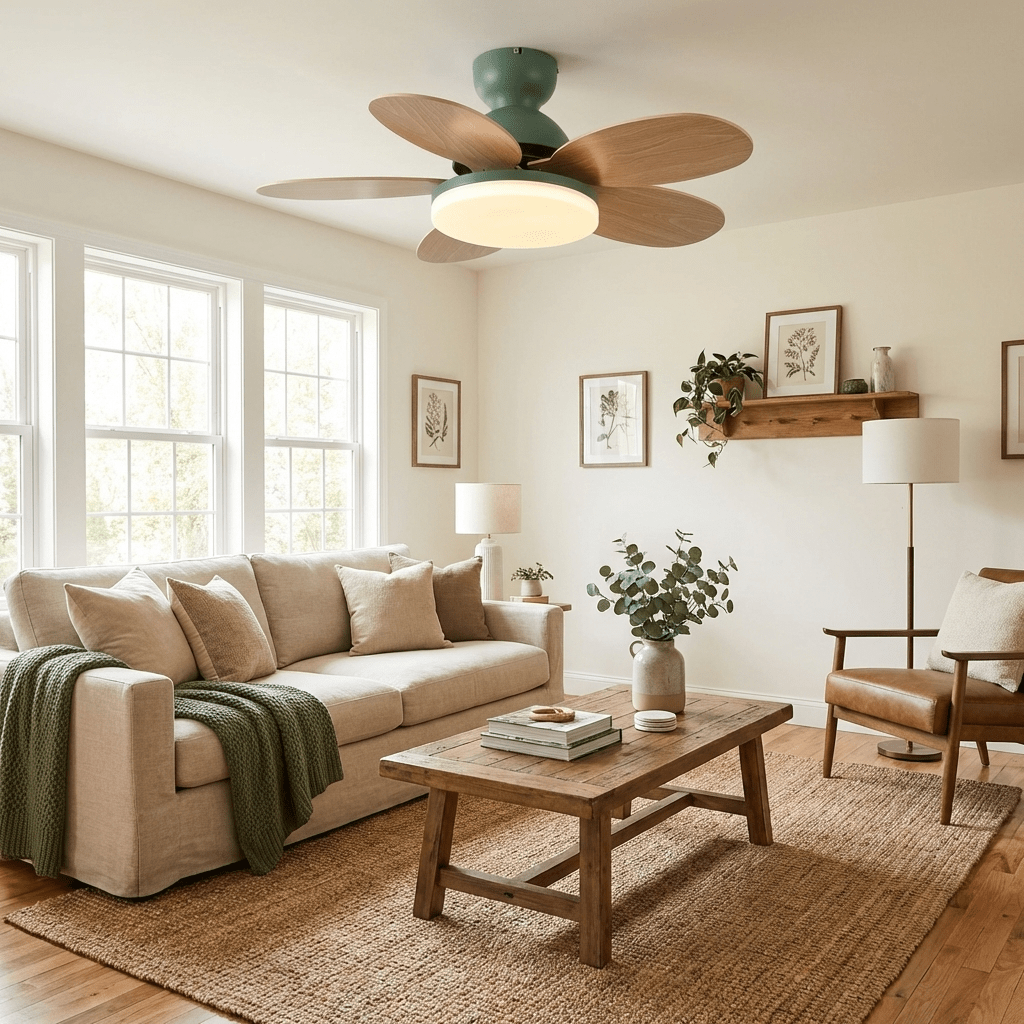 Helvano | Deckenventilator mit Licht und Fernbedienung