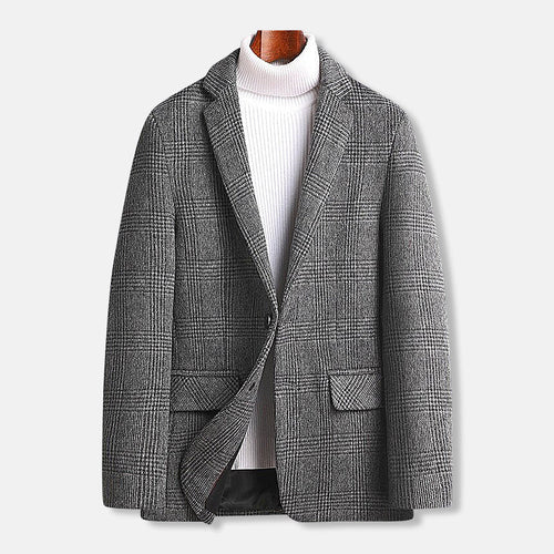 Helvano | Herren-Blazer aus Wollmischung, kariert