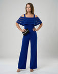 Helvano | Schulterfreier Abend-Jumpsuit mit weitem Bein