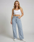 Helvano | Ausgestellte Vintage-Jeans mit weitem Bein für Damen