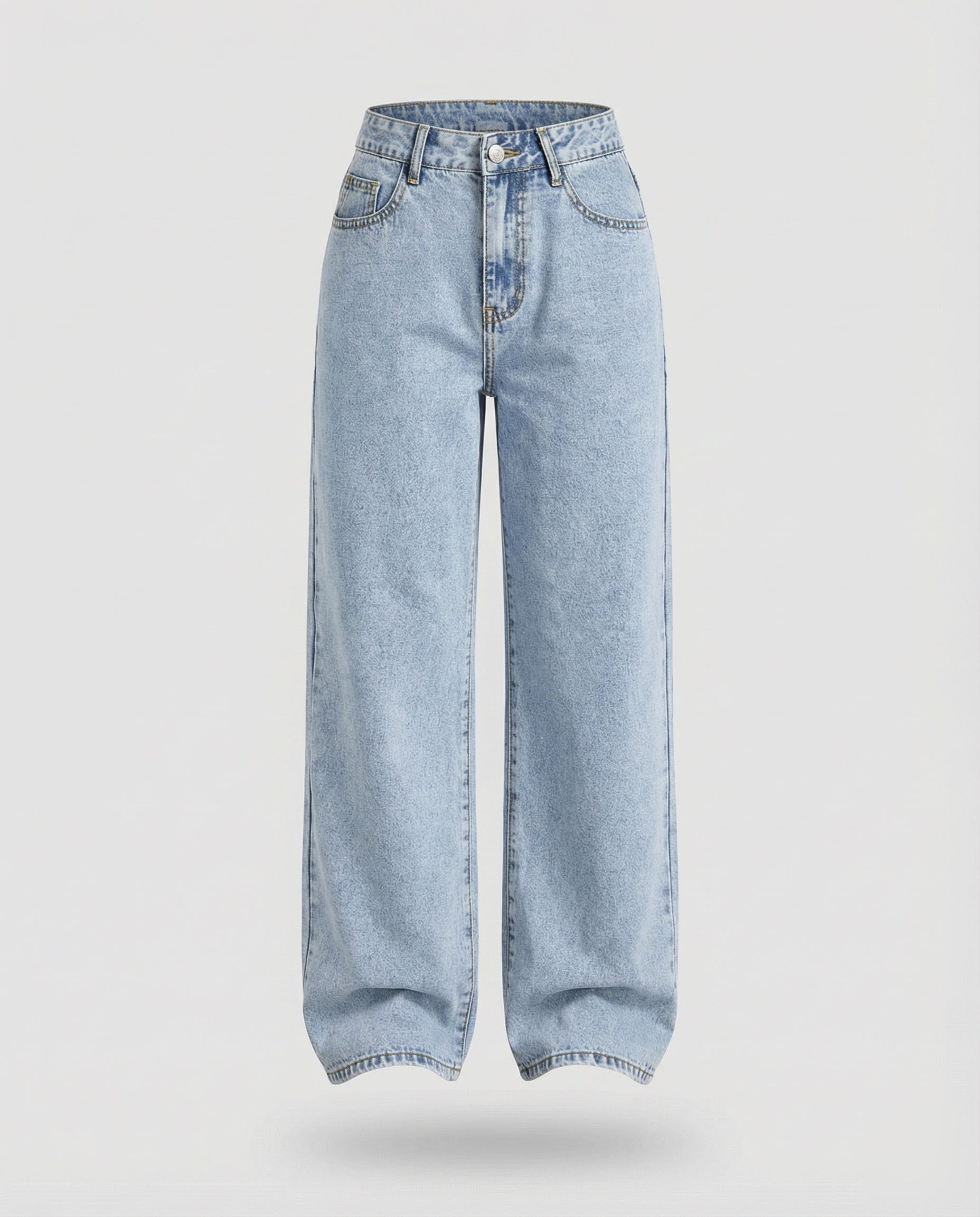 Helvano | Ausgestellte Vintage-Jeans mit weitem Bein für Damen