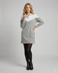 Helvano | Sweatshirt-Tunika mit Hemdkragen für Damen