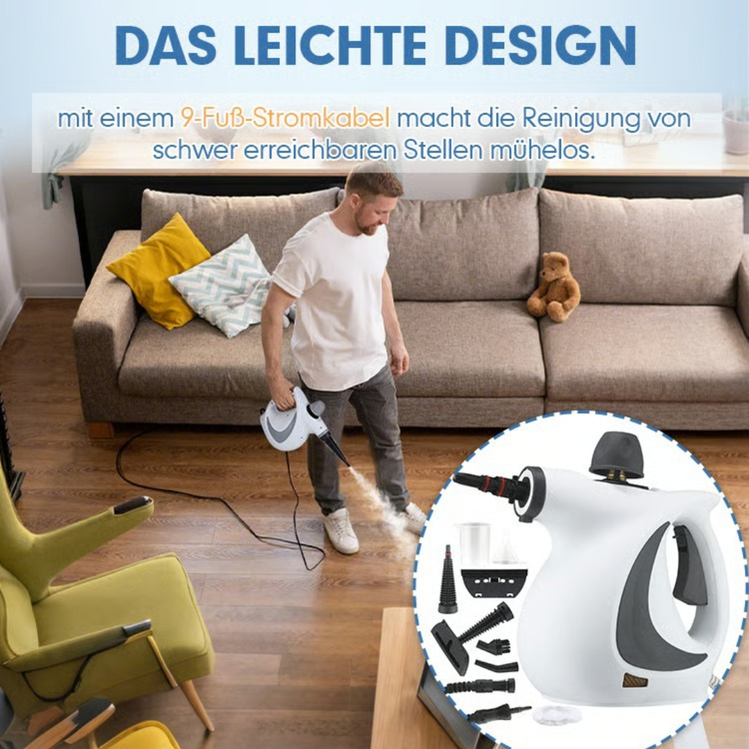 Helvano | Hochdruck-Dampfreiniger mit Mikrofasertüchern