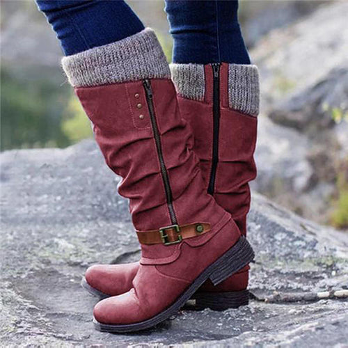 Helvano | Orthopädische Stiefel mit flachem Absatz für Damen