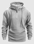 Helvano | Herren Sweatshirt mit Troyer-Zipkragen