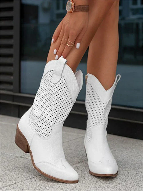 Helvano | Cowboy-Stiefel mit Reissverschluss für Damen