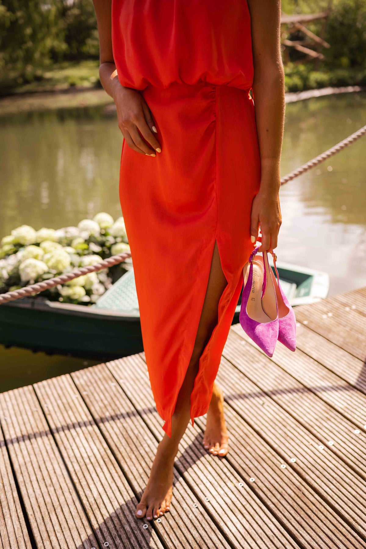 Helvano | Ärmelloses Midikleid für Damen