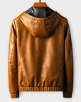 Helvano | Kunstleder-Jacke mit Kapuze für Herren