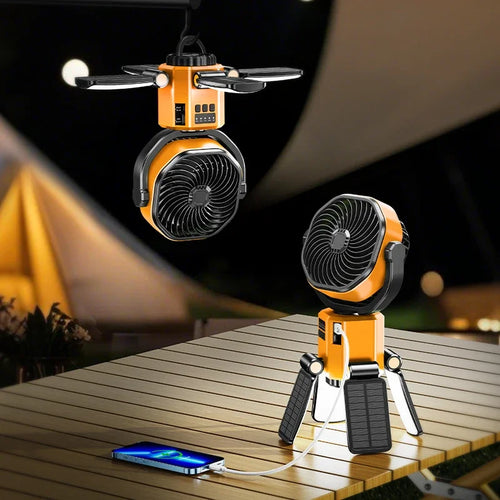 Helvano | Solar-Ventilator mit Akku fürs Camping