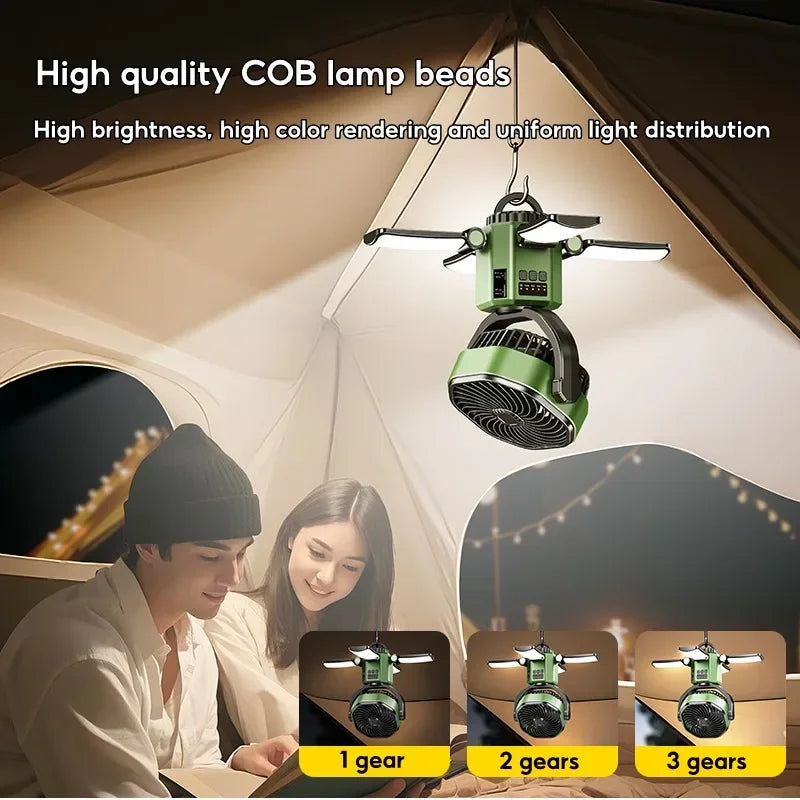 Helvano | Solar-Ventilator mit Akku fürs Camping